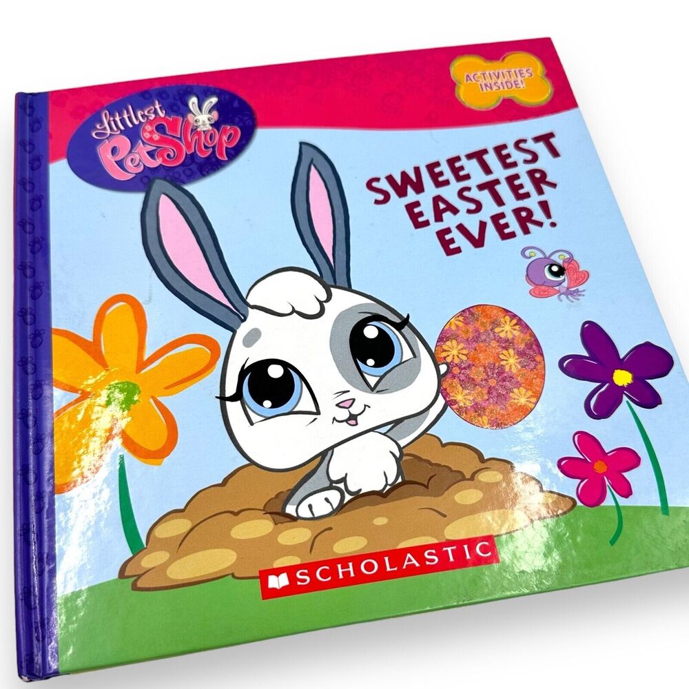 Littlest Pet Shop Sweetest Easter Ever Hardback Book 2008 Holiday Decor Bunny